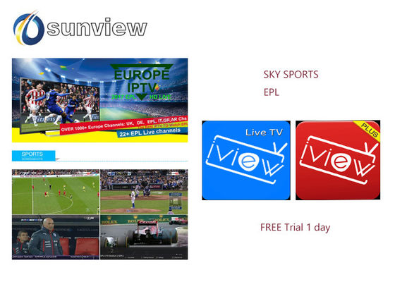 중국 유럽 Epl Iview Iptv Apk 하늘 스포츠는 기부금 1개/3/6/12 달에 수로를 열습니다 협력 업체